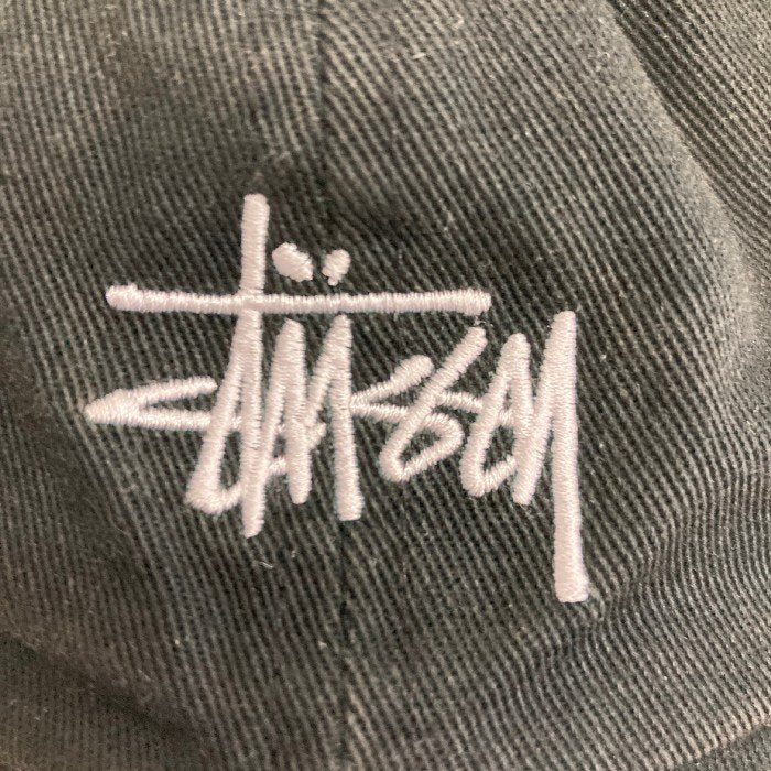 STUSSY ステューシー 刺繡ロゴ ６パネルキャップ ブラック 瑞穂店