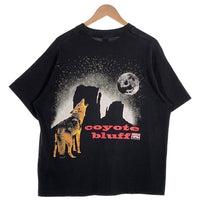90's Malboro マルボロ コヨーテバックプリント ポケットTシャツ FRUIT OF THE LOOM ブラック USA製 Size XL 福生店