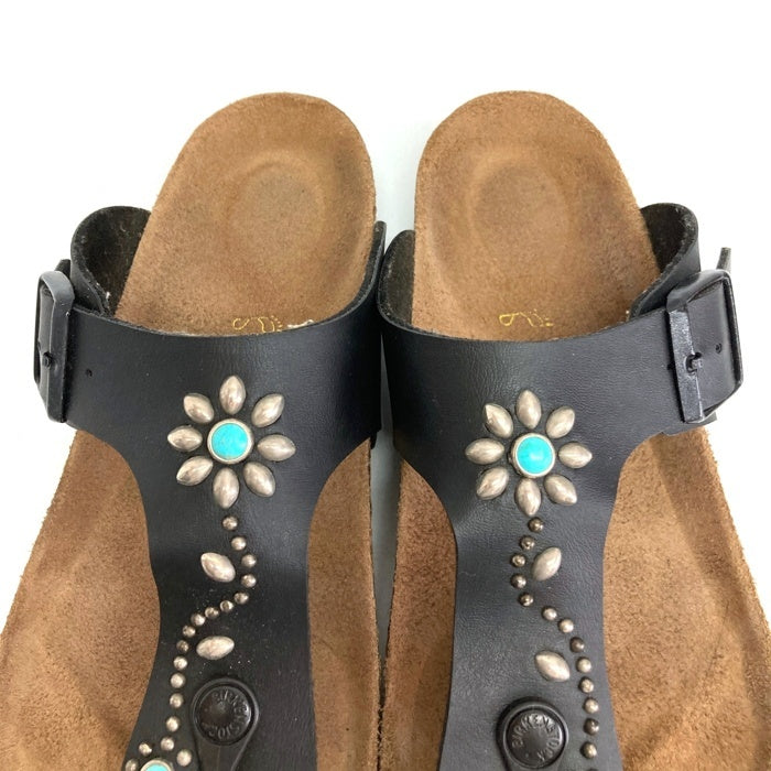 BIRKENSTOCK ビルケンシュトック HTC エイチティーシー RAMSES ラムゼス スタッズ ターコイズ サンダル ブラック size26.5cm 瑞穂店