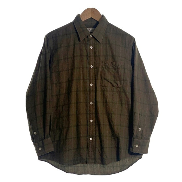 90`s Burberrys` バーバリー チェックシャツ 長袖 グリーン Size L 福生店