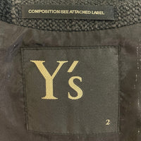 Y's ワイズ ツィード 半袖ジャケット グレー size2 瑞穂店