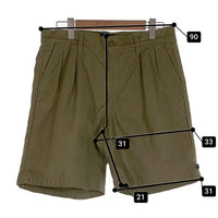 DESCENDANT ディセンダント Ron Herman ロンハーマン 2タック ベイカーショーツ ショートパンツ オリーブ Size 3 福生店