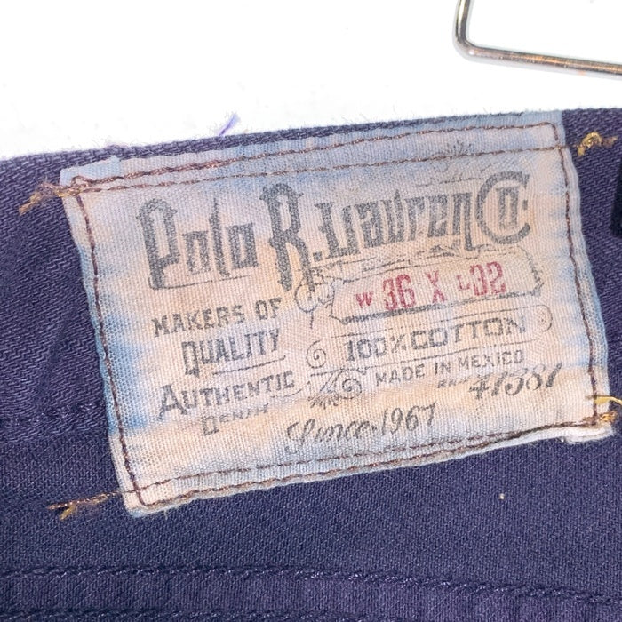 Polo by Ralph Lauren ポロラルフローレン ストレートデニムパンツ ボタンフライ ディープパープル Size 36×32 福生店