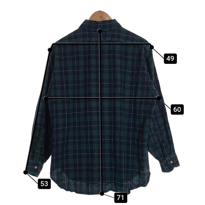 70-80's PENDLETON ペンドルトン SIR ボタンダウン ウールチェックシャツ グリーン USA製 Size XL 福生店