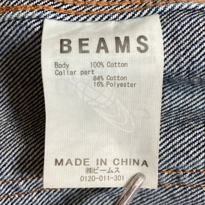BEAMS ビームス デニム カバーオール ジャケット USED加工 インディゴ 23F-BM1812 Size L 瑞穂店
