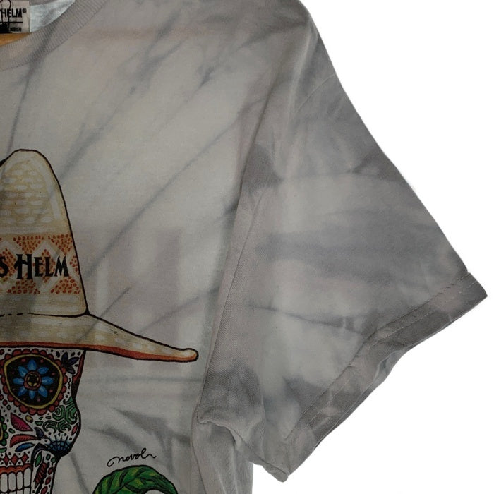 CAPTAINS HELM キャプテンズヘルム NOVOL MEXICAN SKULLCHILI TEE メキシカンスカル プリントTシャツ シルバー CH22-SP-T21 Size M 福生店