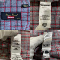 SUPREME シュプリーム 23SS UNDERCOVER アンダーカバー S/S Flannel Shirt ショートスリーブ フランネルシャツ プリント グレー チェック Size L 福生店
