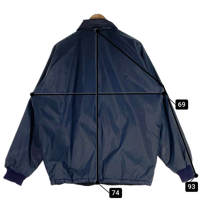 80-90's TURFER ターファー コーチジャケット 内ボア ワッペン ネイビー USA製 Size XL 福生店