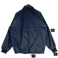80-90's TURFER ターファー コーチジャケット 内ボア ワッペン ネイビー USA製 Size XL 福生店