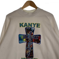 KANYE WEST カニエウエスト YEEZY AWGE プリント スウェットトレーナー ホワイト Size L-XL 相当 福生店