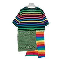 COMME ddes GARCONS HOMME PLUS コムデギャルソンオムプリュス PF-T005 AD2020 マルチボーダー 再構築Tシャツ ブラック sizeM 瑞穂店