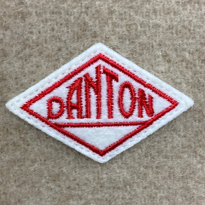 DANTON ダントン DT-A0012 WOOL LIGHT PILE ウール ノーカラーロングコート ベージュ size36 瑞穂店