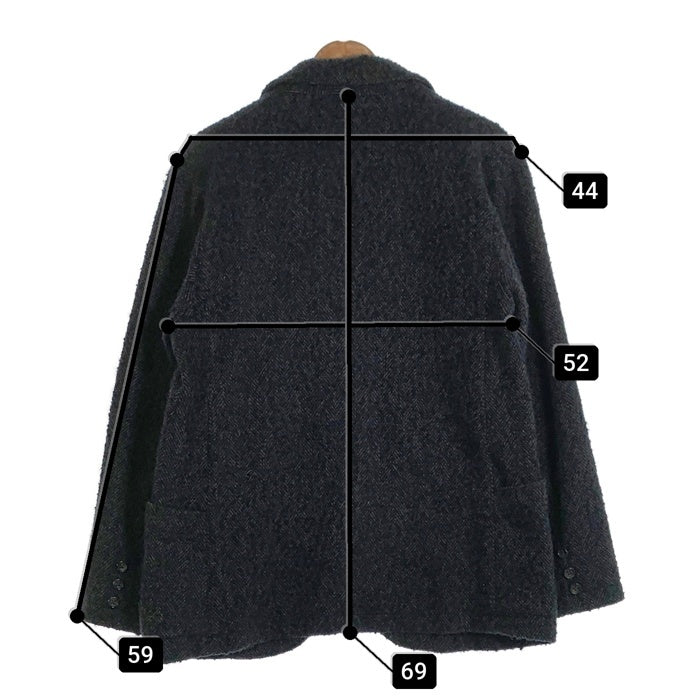 Pherrow's フェローズ Herringbone Suck Jacket ヘリンボーン サックジャケット 3B テーラード ネイビー 19W-PWSC1-HB Size L 福生店