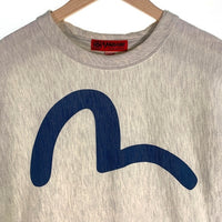 EVISU エヴィス YAMANE ヤマネ カモメ ロゴ プリント 半袖 Tシャツ グレー Size 36 福生店