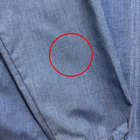 70's Sears シアーズ KINGS ROAD ジップアップパーカー袖ライン ポリコットン ライトブルー Size L 瑞穂店