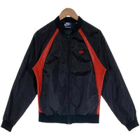 80s NIKE ナイキ AIR JORDAN エアジョーダン ナイロン ジップアップ ジャケット ブラック レッド Size M 福生店