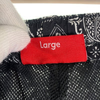 SUPREME シュプリーム 18SS Bandana Track Pant バンダナ トラック パンツ ブラック Size L 福生店
