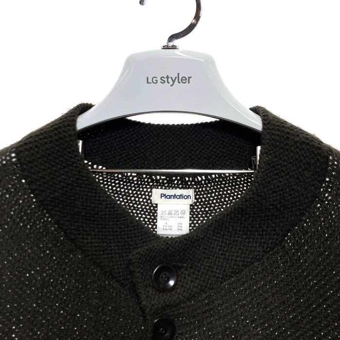 PLANTATION プランテーション カーディガン アルパカ混 ブラウン sizeM 瑞穂店