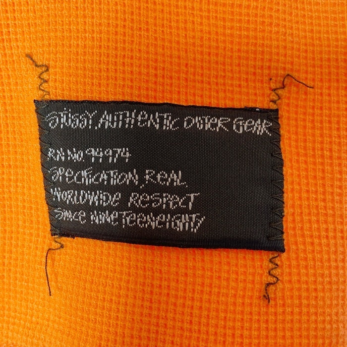STUSSY ステューシー 00's サーマル切替 カットソー オレンジ sizeM 瑞穂店