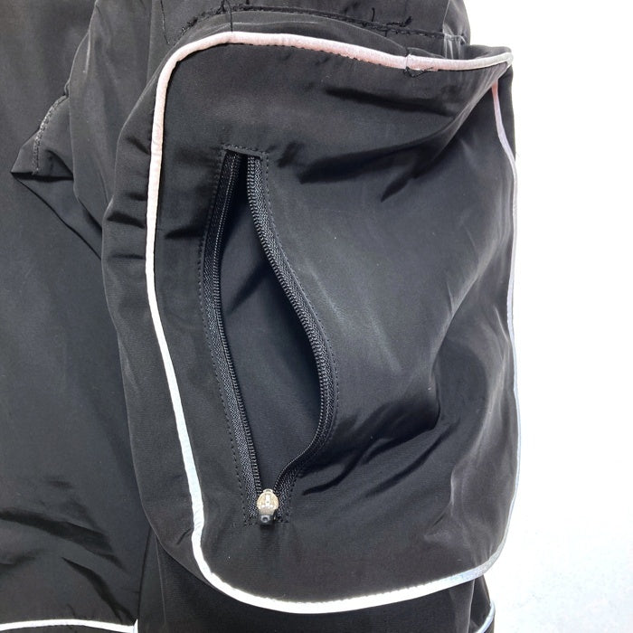 OY オーワイ カーゴ ジョガーパンツ リフレクターパイピング ブラック Size S 相当 瑞穂店