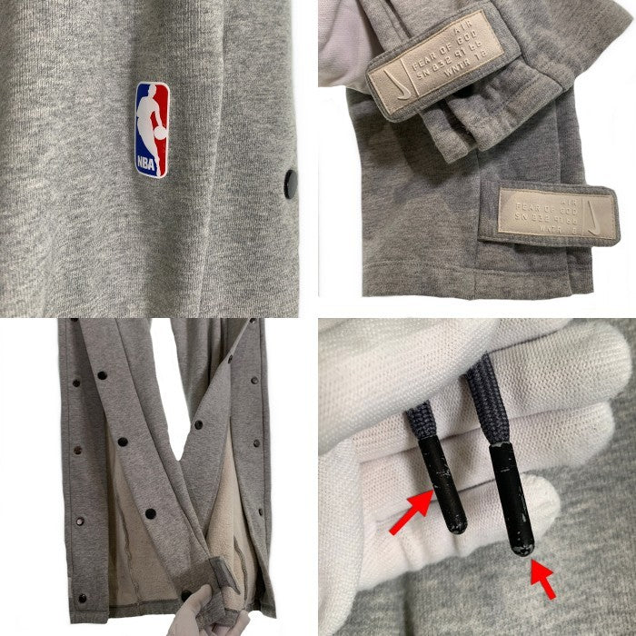 NIKE ナイキ 18AW FEAR OF GOD フィアオブゴッド Tear Away Pant ウォームアップ スウェットパンツ グレー AR0628-063 Size M 福生店