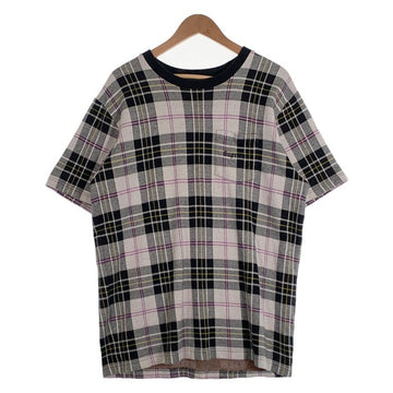 SUPREME シュプリーム 18SS Jacquard Tartan Plaid Tee ジャガード タータンチェック ポケットTシャツ コットンニット Size L 福生店