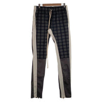 EPTM. エピトミ TRACK PANTS トラックパンツ チェック切替 裾ファスナー チャコールグレー Size L 福生店