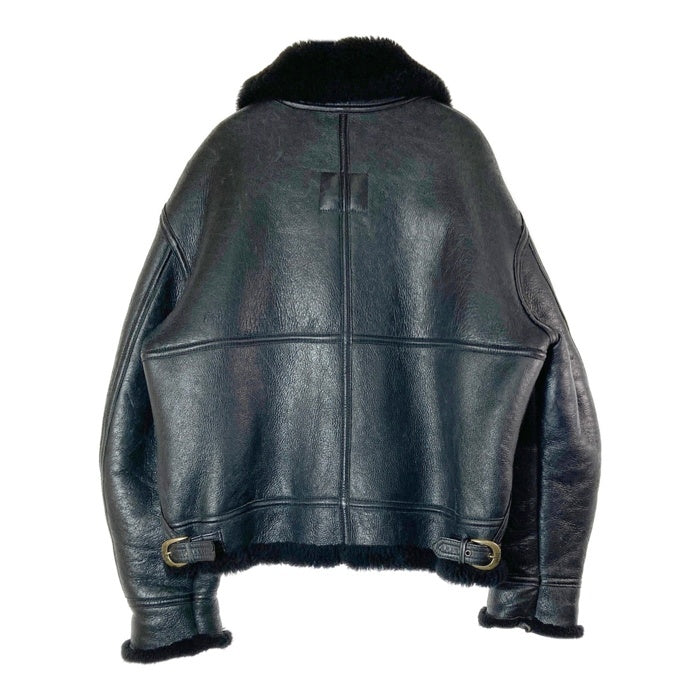SCHOTT ショット 257S B-3 ムートン フライトジャケット ブラック size44※右袖ダメージあり 瑞穂店