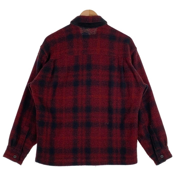 Woolrich ウールリッ オンブレチェック ウール ジャケット レッド ブラック USA製 Size L 福生店