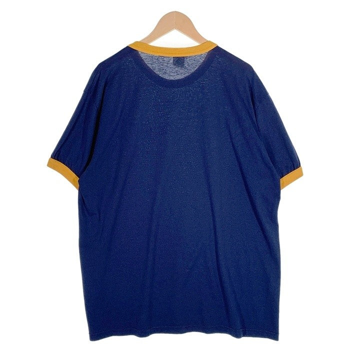 90's Boy Scouts of America ボーイスカウト プリントリンガー Tシャツ ネイビー イエロー AUGUSTA Size XL 福生店