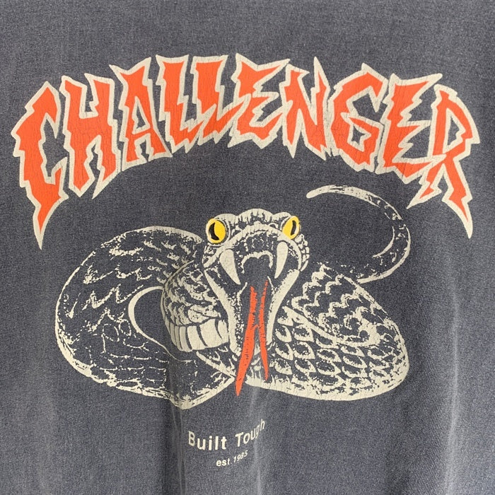 CHALLENGER チャレンジャー 26SS PIGMENT SNAKE TEE ピグメント スネーク プリントTシャツ チャコールグレー Size XL 福生店