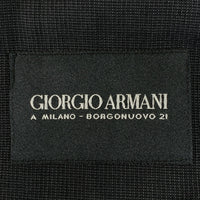 GIORGIO ARMANI ジョルジオアルマーニ ウール シルク 2B テーラードジャケット ブラック Size 46 福生店