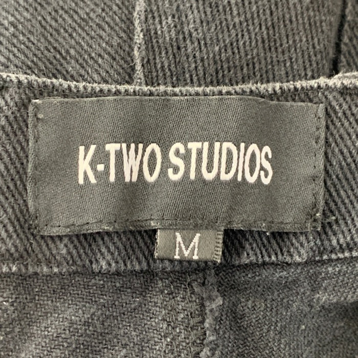 K-TWO STUDIOS Flared Cargo フレアカーゴパンツ 裾ファスナー ブラック Size M 福生店