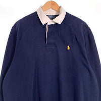 Polo By Ralph Lauren ポロ バイ ラルフローレン 長袖 ラグビーシャツ ネイビー Size XL 福生店