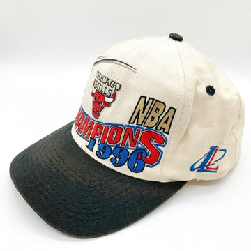 CHICAGO BULLS シカゴブルズ CHAMPIONS 1996 LOCKER ROOM 台湾製 キャップ ホワイト 瑞穂店