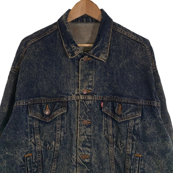 80's Levi's リーバイス 70507-0217 ケミカルウォッシュ デニムトラッカージャケット インディゴ Size XL 福生店