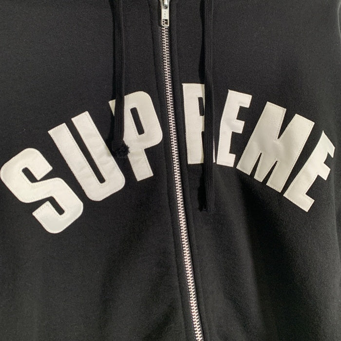 SUPREME シュプリーム 24AW Arc Thermal Zip Up Hooded Sweatshirt アーチロゴ サーマルジップアップ スウェットパーカー ブラック Size XXL 福生店