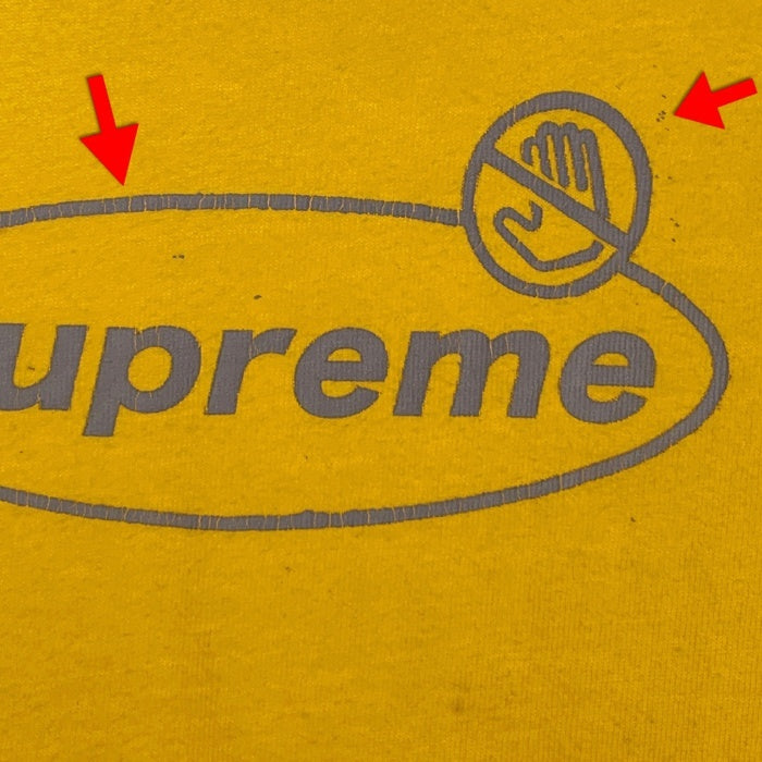 SUPREME シュプリーム 22AW Warning Tee ワーニング プリントTシャツ イエロー Size L 福生店
