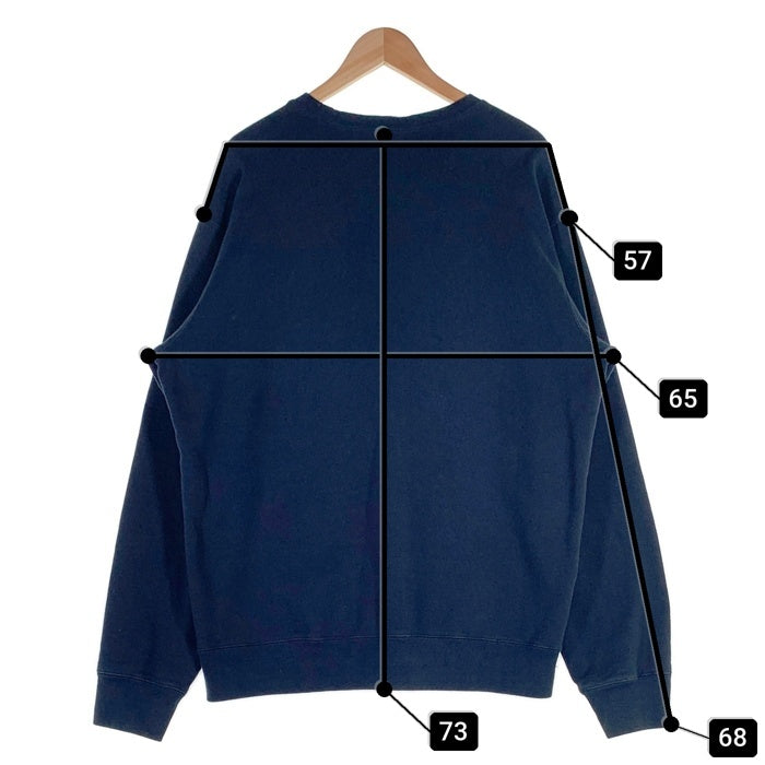 SUPREME シュプリーム 20SS Kanji Logo Crewneck 漢字ロゴ クルーネックスウェットトレーナー ネイビー Size XL 福生店