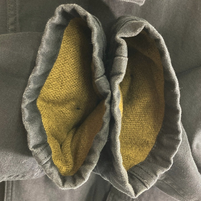 HIGH STANDARD SPORTS WEAR ハイスタンダードスポーツウェアー コットン ハーフコート ブラック sizeLARGE REGULAR※襟に毛玉あり 瑞穂店