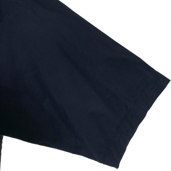 zucca ズッカ コットン ショートスリーブシャツ スナップボタン 脇下ベロア切替 半袖 ネイビー 日本製 CZ84FK504 Size M 福生店