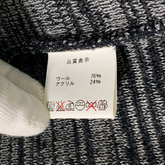 Attractions アトラクションズ ウール アクリル ニットカーディガン ブラック Size 38 福生店