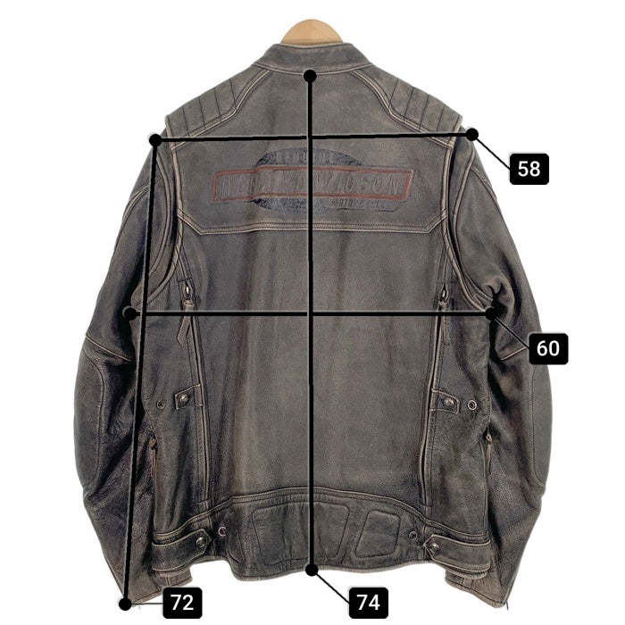 ハーレーダビッドソン　ライダースジャケット HARLEY DAVIDSON】【アウター】ハーレーダビッドソン『レザー