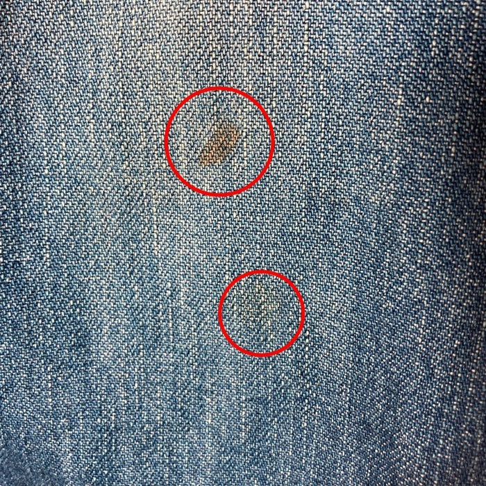 NUMBER(N)INE ナンバーナイン ダメージ加工 デニムパンツ 裏地ロゴ総柄 インディゴ size4 瑞穂店