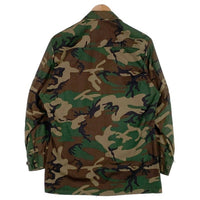 70’s U.S.ARMY 米軍 BDU ミリタリージャケット ウッドランドカモ リップストップ 8415-00-945-7652 Size S-S 福生店
