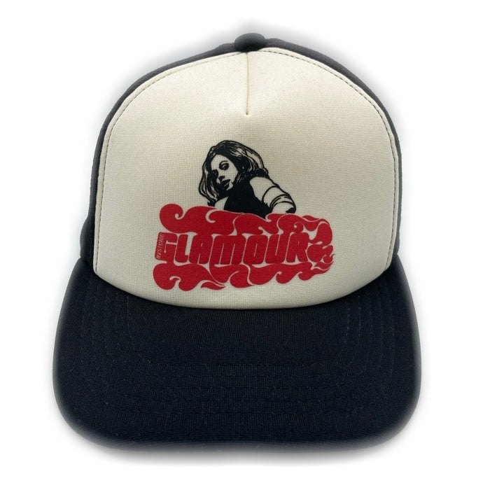 HYSTERIC GLAMOUR ヒステリックグラマー ガールプリント メッシュキャップ トラッカー ブラック アイボリー 瑞穂店