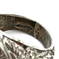 U.S.NAVY 米海軍 スターリングシルバー カレッジリング STERLING Size 18号 福生店