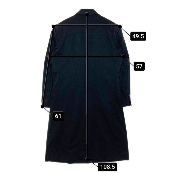 MARIO ZEGNA マリオ・ゼニア カシミヤ100% ロングコート ブラック size- 瑞穂店