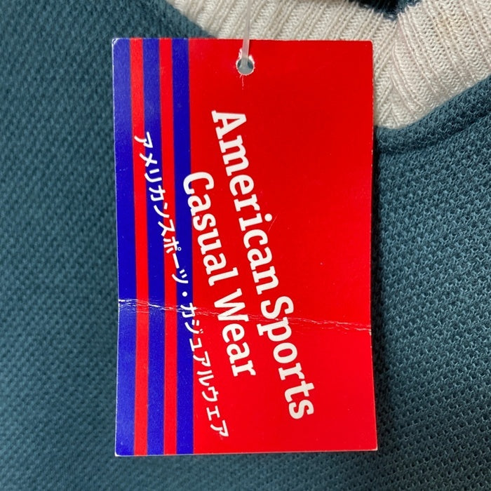 Russell Athletic ラッセルアスレティック USA製 チルデンニット風スウェット タグ付き グリーン sizeL 瑞穂店