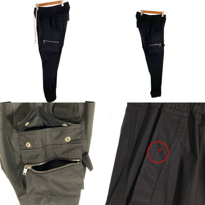 Rick Owens リックオウエンス 24AW MASTODON CARGO マストドンカーゴパンツ ブラック RU02D6396-TE Size 48 福生店
